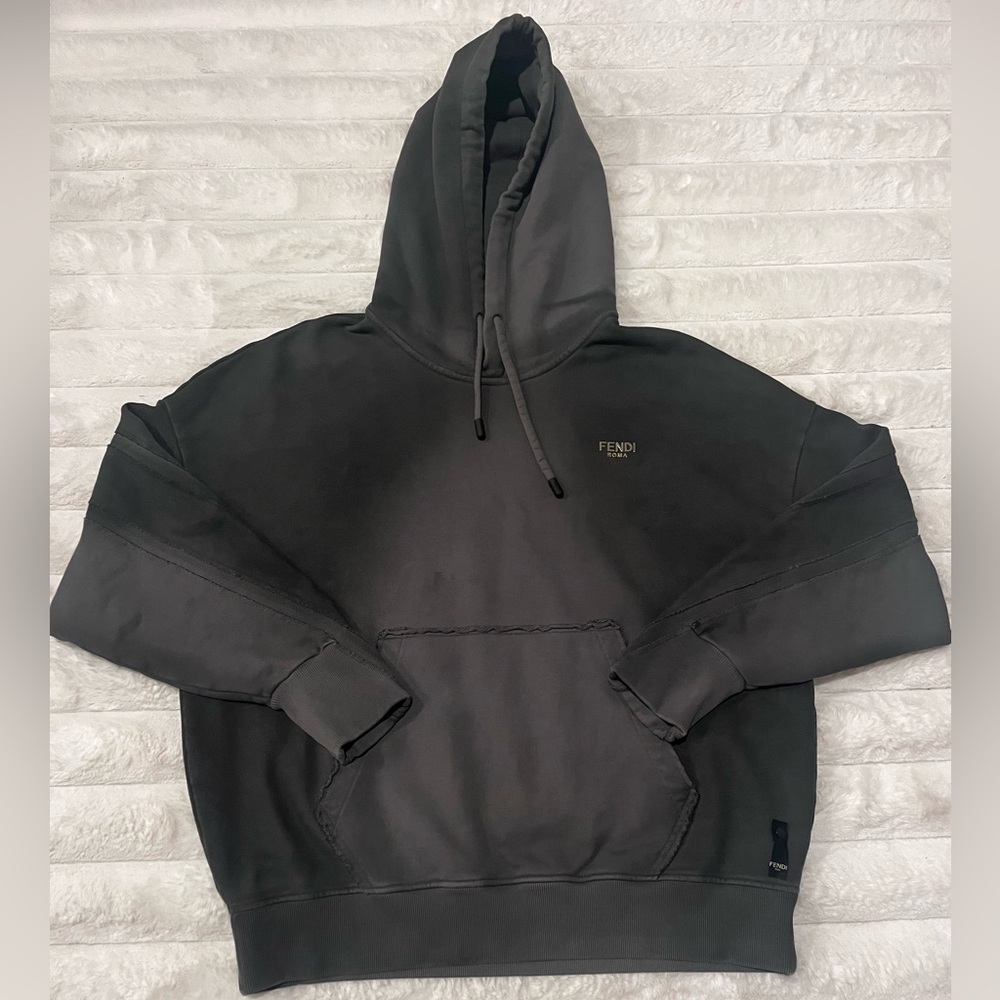 Fendi Hoodie (men’s knitted fabric distressed look)
*100% Authentic*